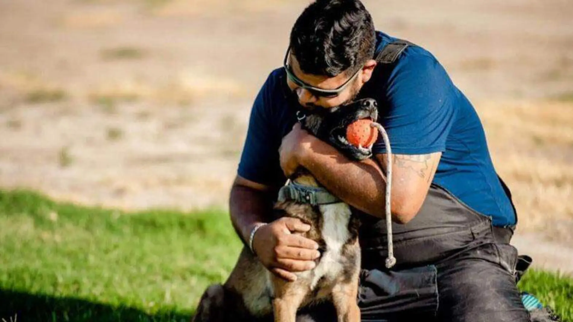 Manuel Alvarado entrenador de perros